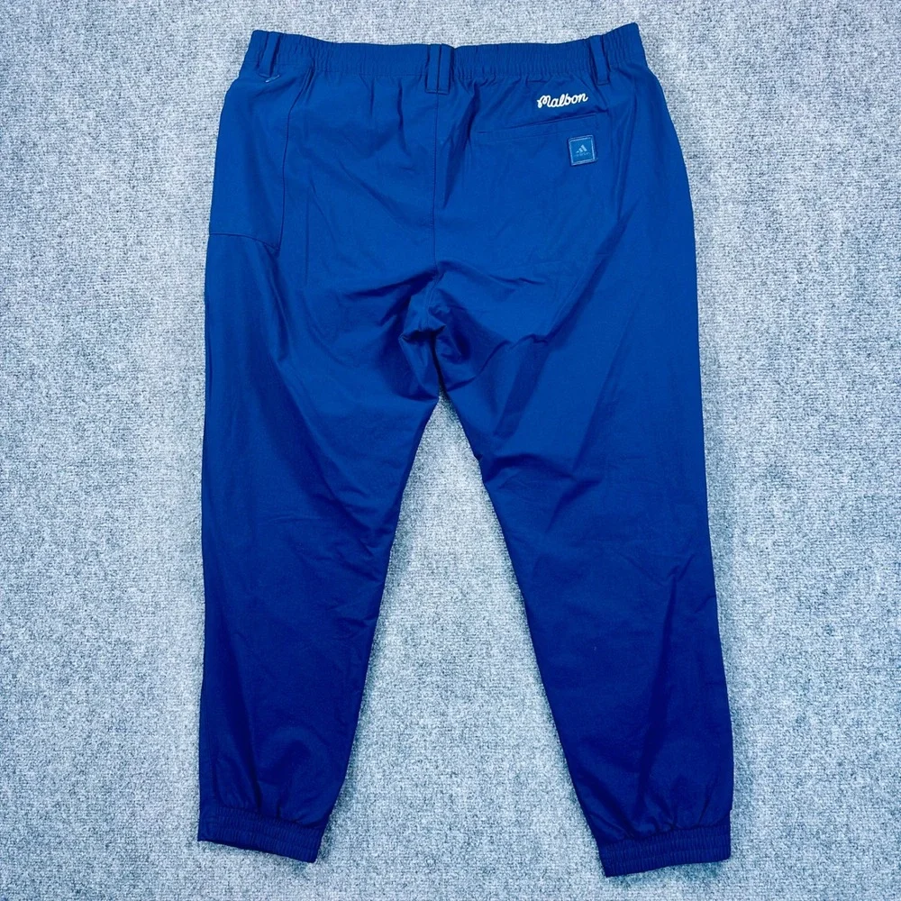 Adidas x Malbon Go-To Commuter Golf Pants Mens 34x32 Blue Tapered Jogger IA4771